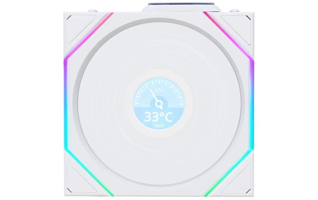 Lian Li Ventilateur PC Uni Fan TL Wireless LCD PWM Blanc