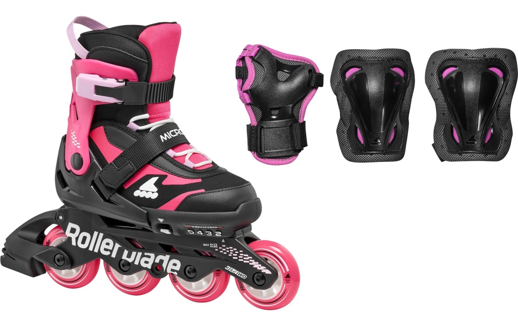 ROLLERBLADE Rollers en ligne Microblade Combo Noir/rose, 33-36.5