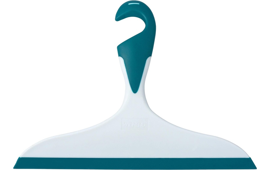 Wenko Raclette de douche Loano Pétrole/Blanc