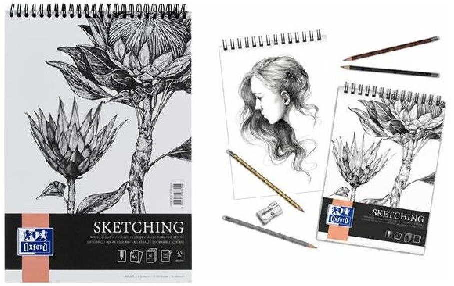 Oxford Carnet de dessin Art Sketching A3, 50 feuilles