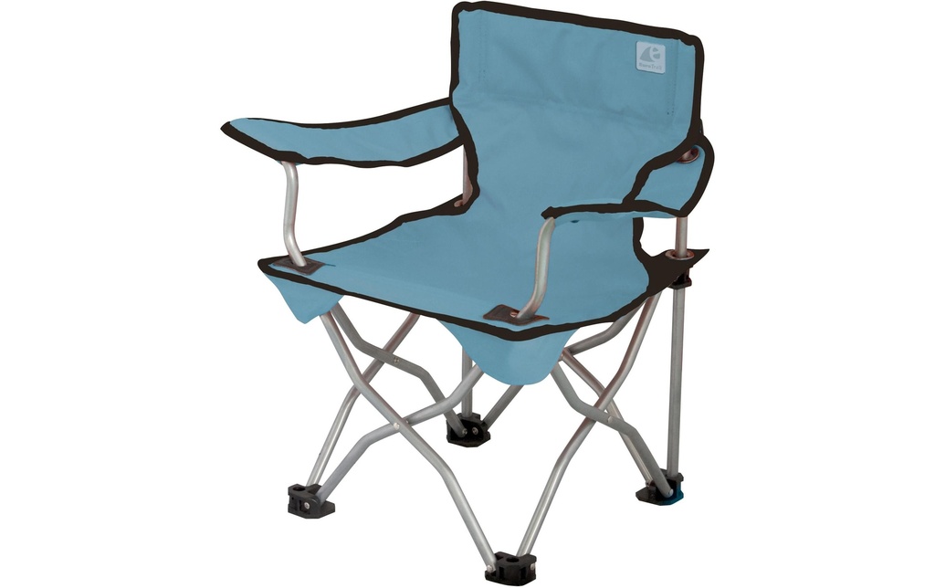 Eurotrail Chaise de camping Enfants Ardèche Bleu/Bleu clair