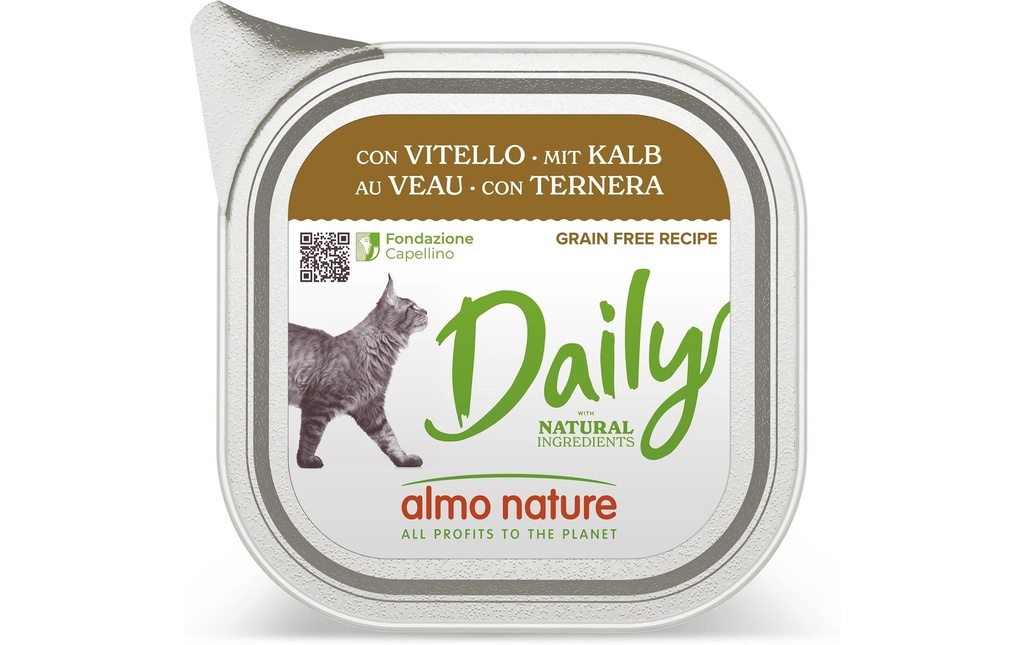 Almo Nature Alimentation humide Daily avec veau 100g