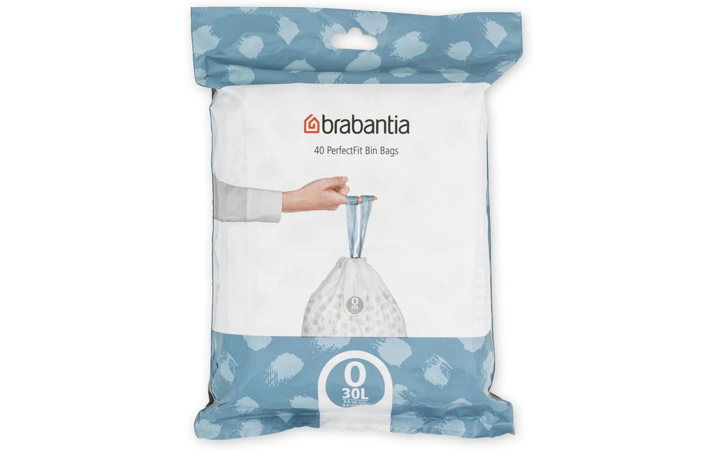 Brabantia Sac à ordures ménagères PerfectFit O 30 l, 40 Pièce/s