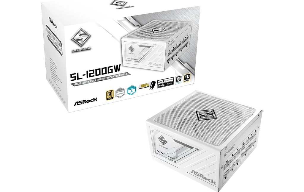 ASRock Bloc d’alimentation Steel Legend SL-1200GW 1200 W White