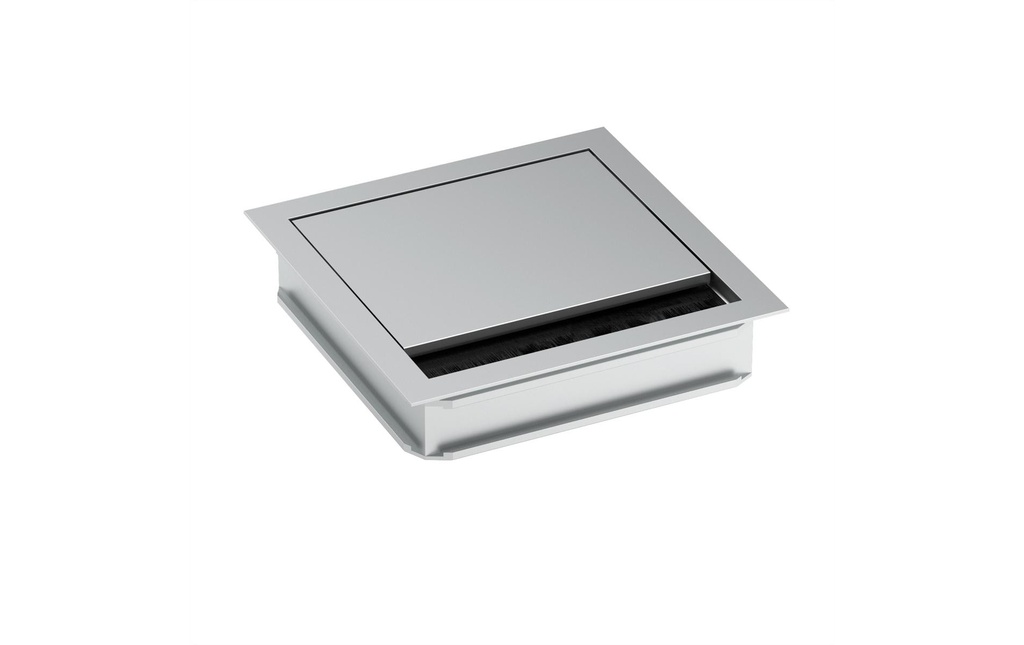 Bachmann Passage de câbles LOOP SQUARE 120 x 120 mm argent