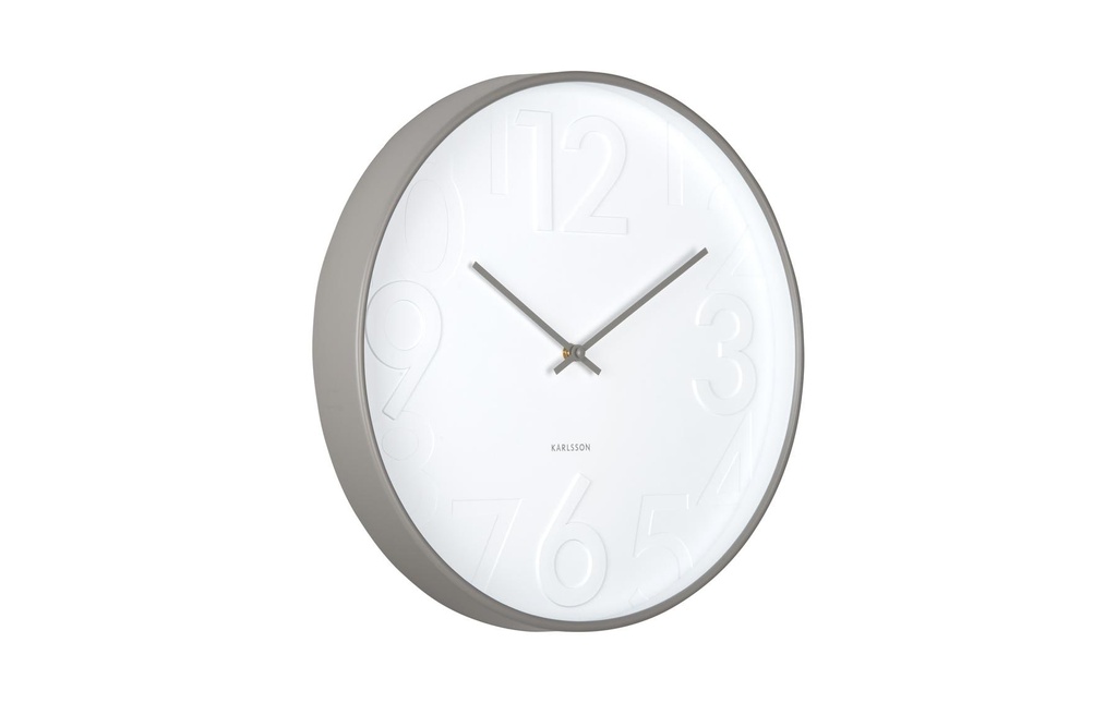 KARLSSON Horloge murale Ayuno Ø 40 cm, Gris foncé
