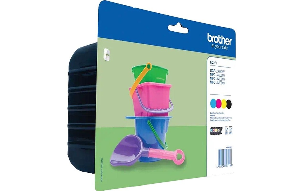 BROTHER Brother cart.encre LC-221 bcmy (4 pces)