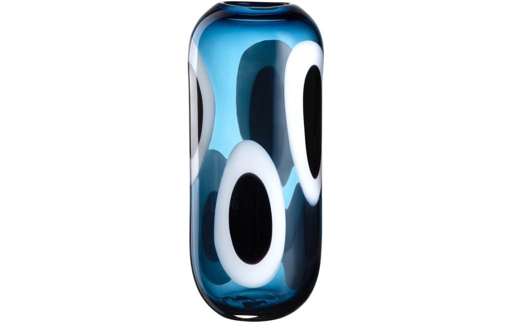 Leonardo Vase Occhi Blu 36 cm, Bleu