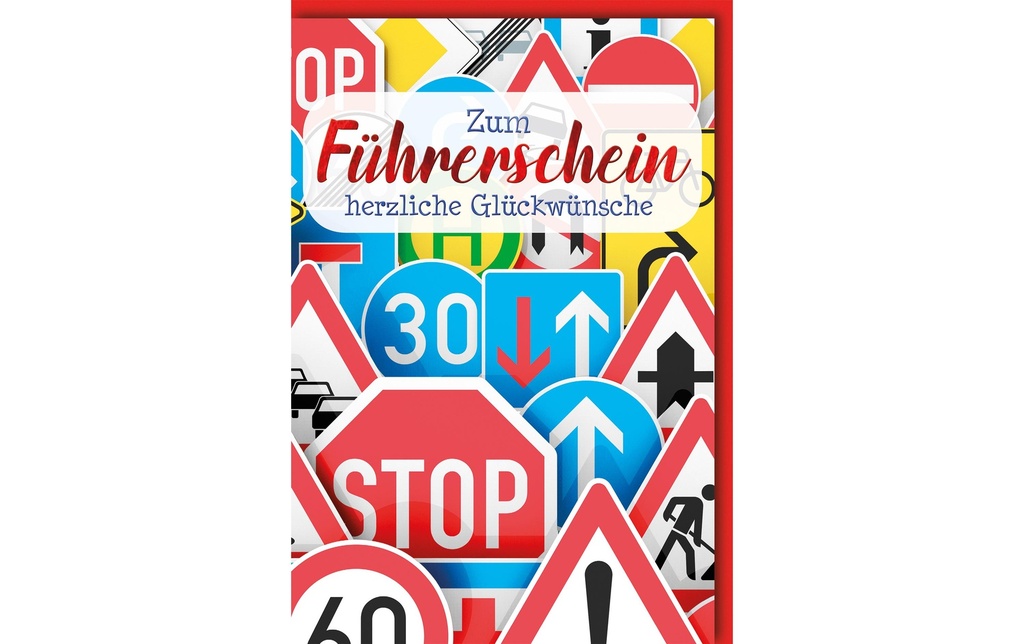Braun + Company Carte de félicitations Permis de conduire 11.5 x 17 cm