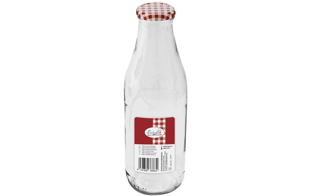 Einkochwelt Bouteilles pour conserves 1000 ml