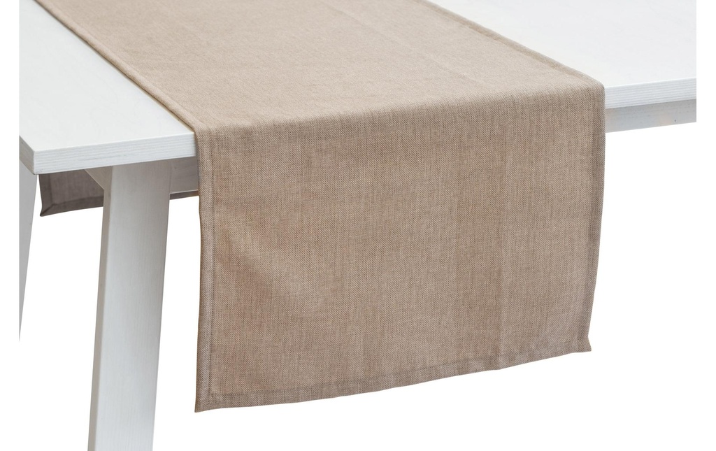 Pichler Chemin de table Panama 50 cm x 150 cm, Taupe