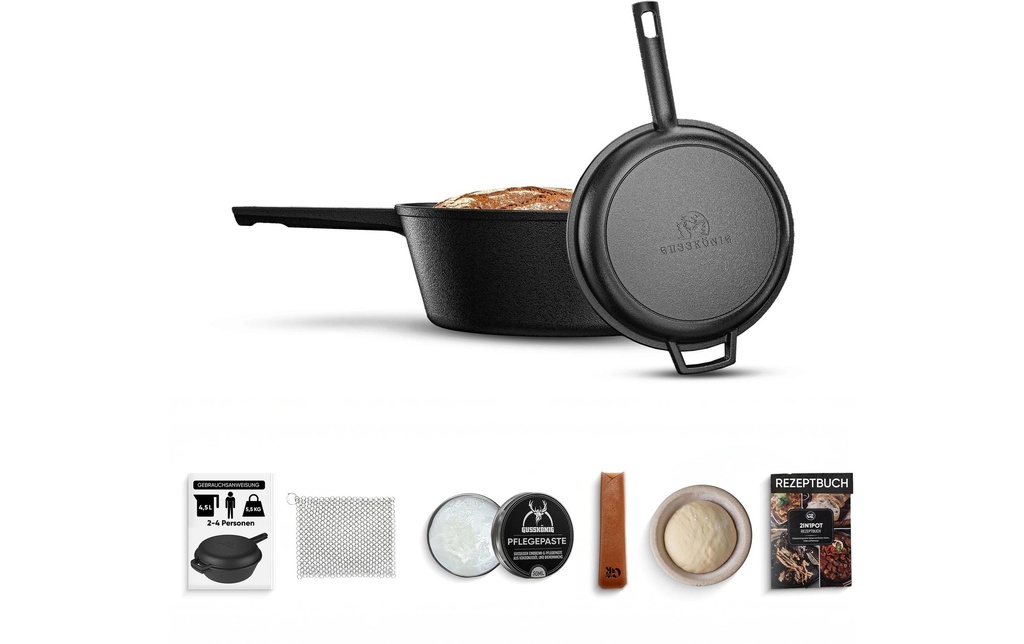 Gusskoenig Set de poêles-marmites 3 l et poêle 1,5 l