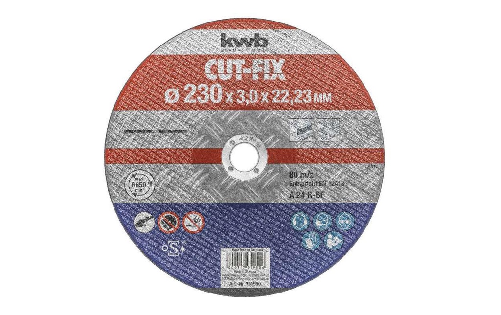 kwb Disque à trancher CUT-FIX, Métal Ø 230 x 3.0 mm