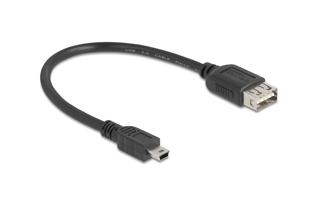 Delock Câble USB 2.0 USB-A - Mini-USB B 0.2 m