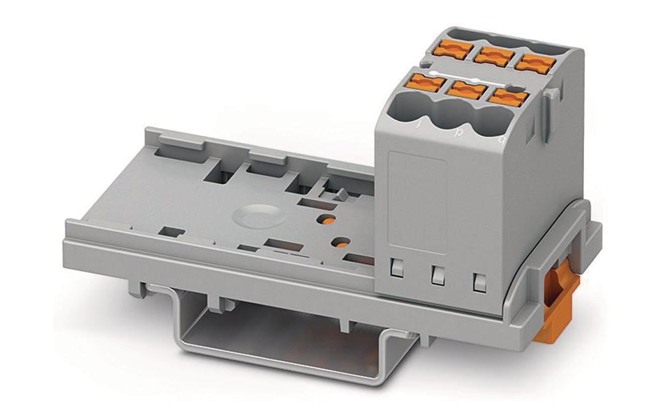 Phoenix Contact Bloc de raccordement PTFIX 6x2.5-NS35 6-fach, 10 Pièce/s