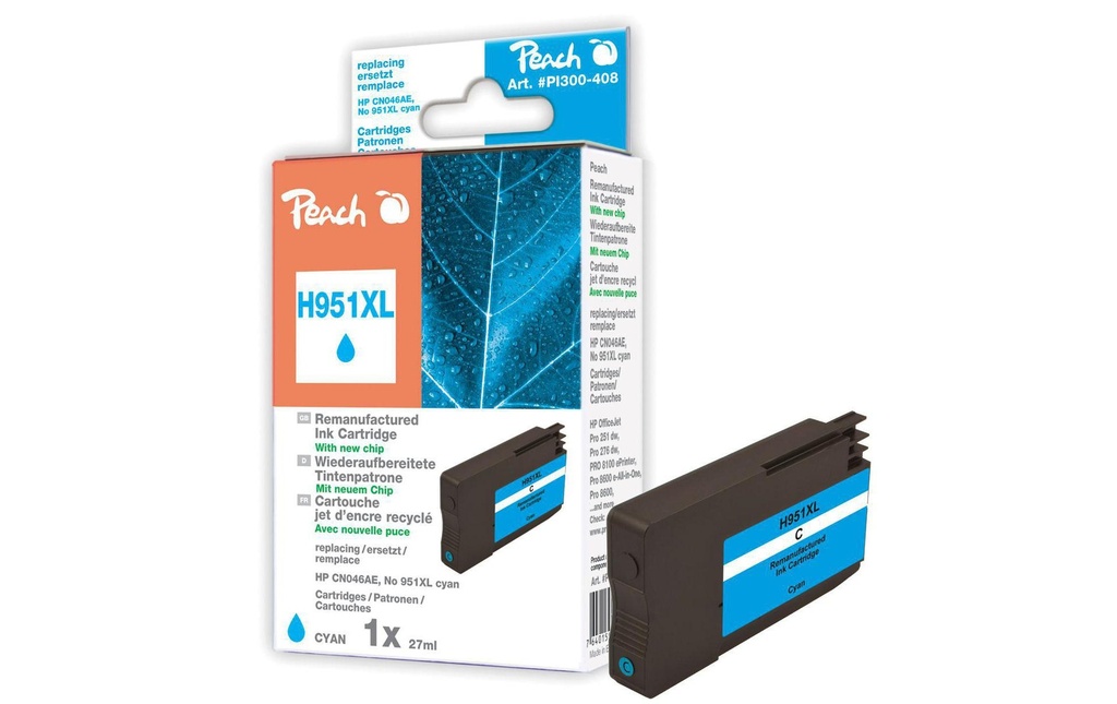 Peach Encre HP Nr. 951XL (CN046AE) Cyan