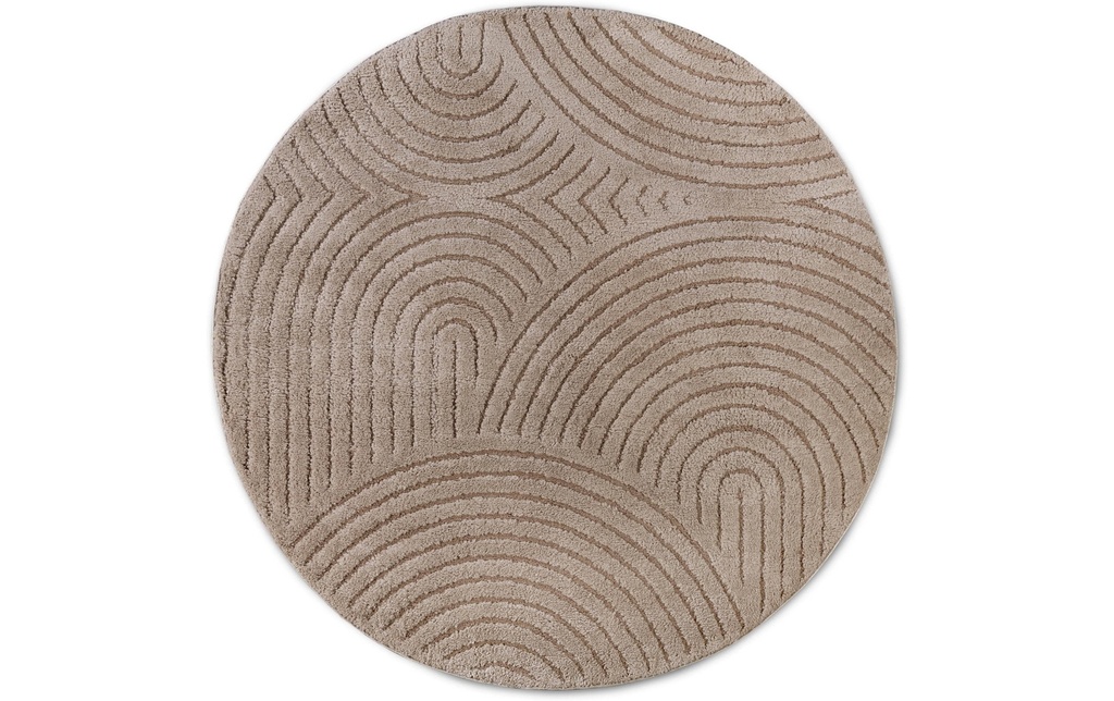Elle Decoration Tapis Panglao Ø 160 cm, taupe