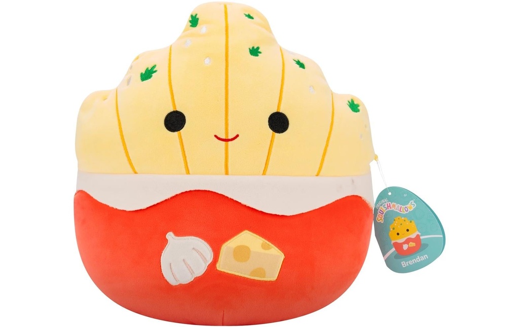Squishmallows Peluche Frites à l'ail et au parmesan, 30 cm
