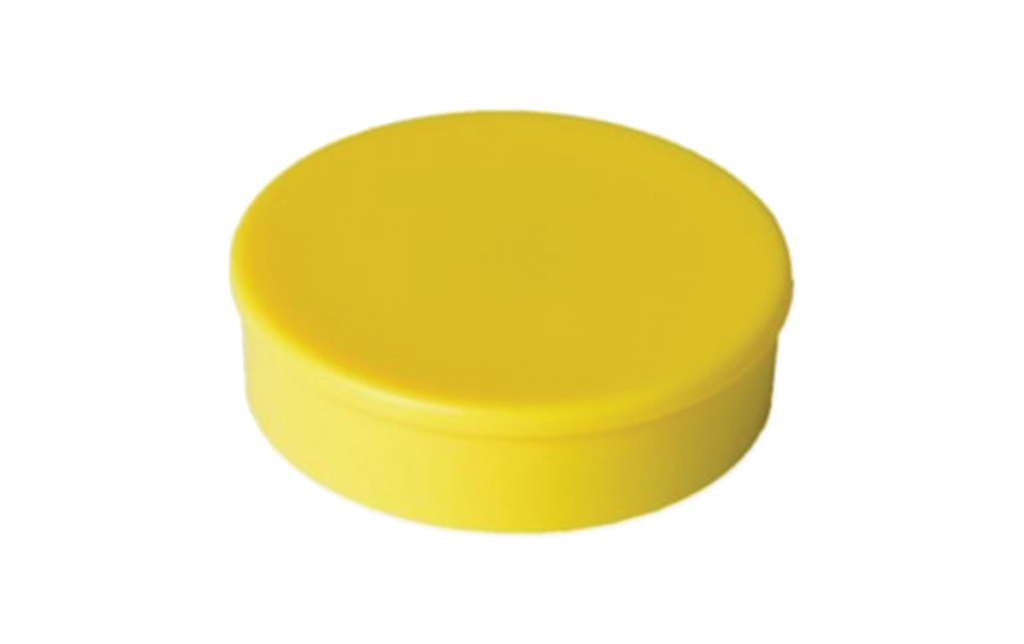 Berec Aimant super adhérent Ø 30 mm, 10 Pièce/s, Jaune