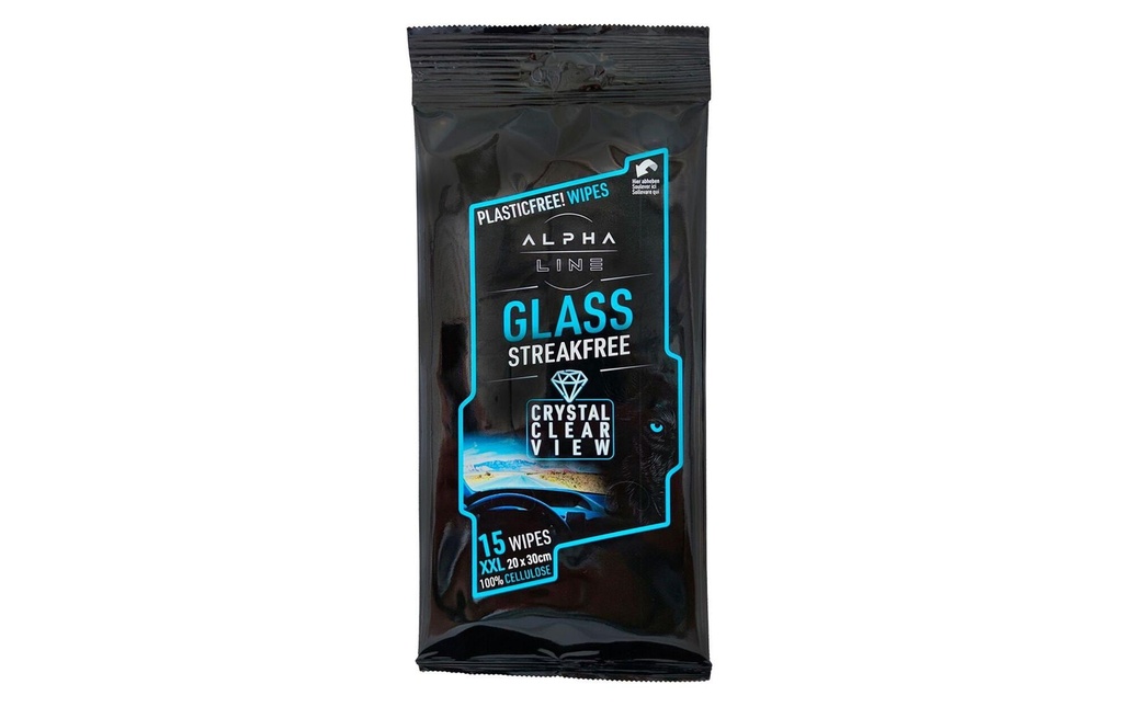 Alpha Line Chiffons de nettoyage pour vitres, paquet de 15 pièces 15 pièces