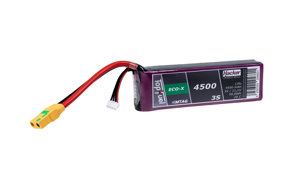 Hacker Batterie RC LiPo 4500 mAh 11.1 V 20C TopFuel MTAG