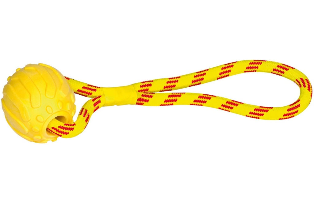 Nobby Balle en mousse TPR avec corde, 37 cm