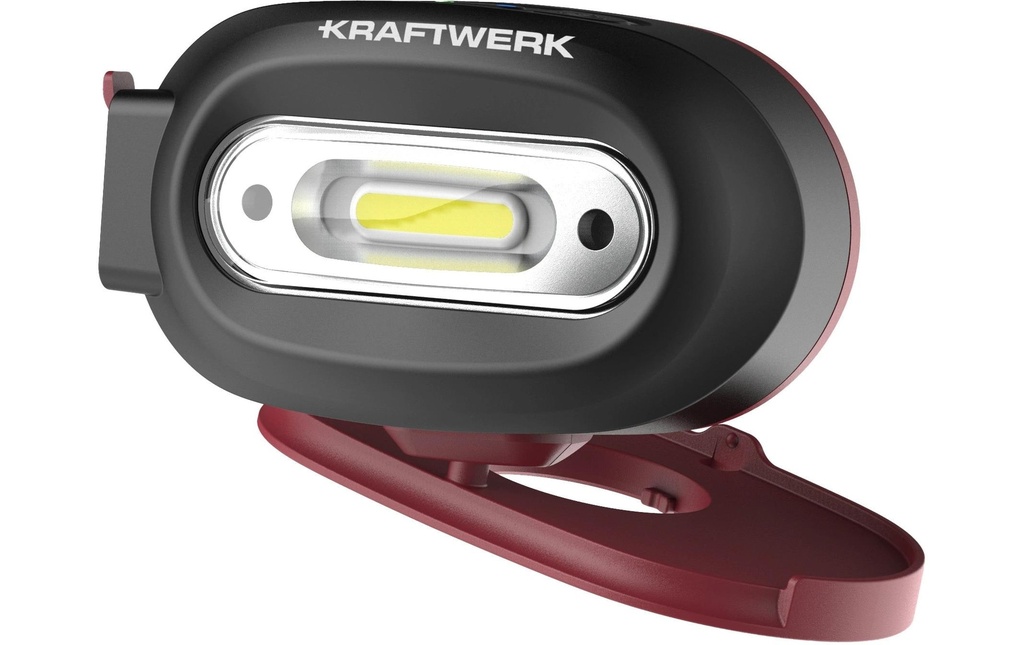 Kraftwerk Lampe frontale à LED COB 500, 500 lm, noir