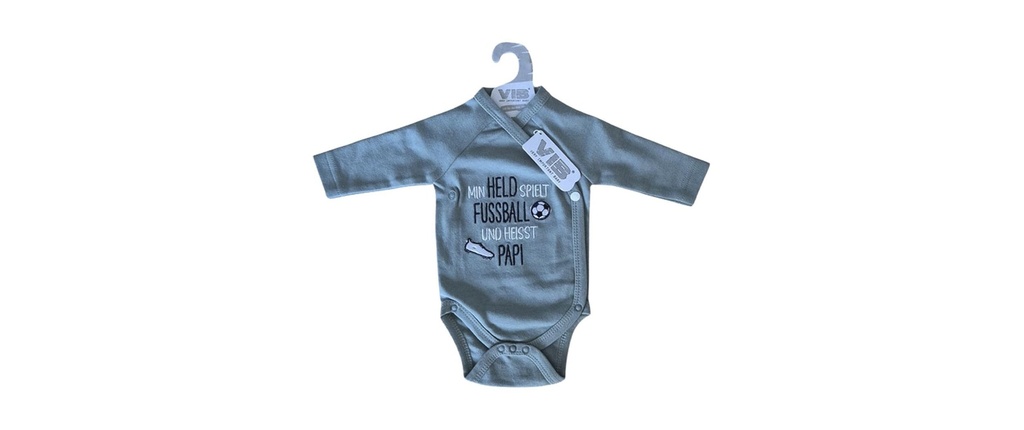 Very Important Baby Body à langer manches longues Min Held joue au football Taille 56