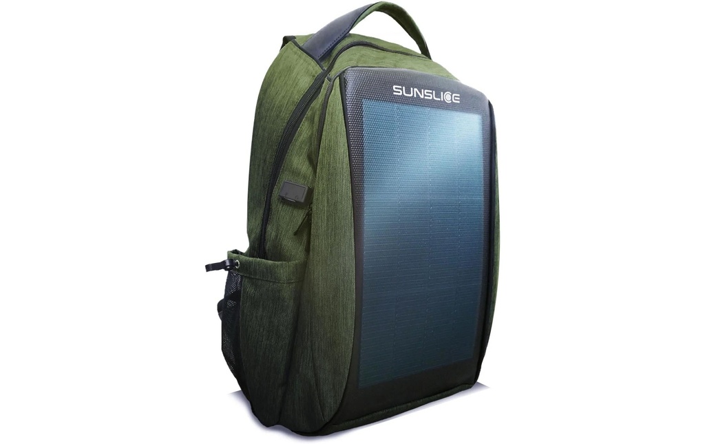 SunSlice Zenith – Solar Backpack – Vert 8 W