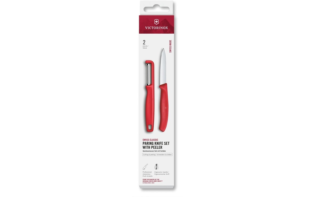 Victorinox Jeux de couteaux Swiss Classic, Rouge