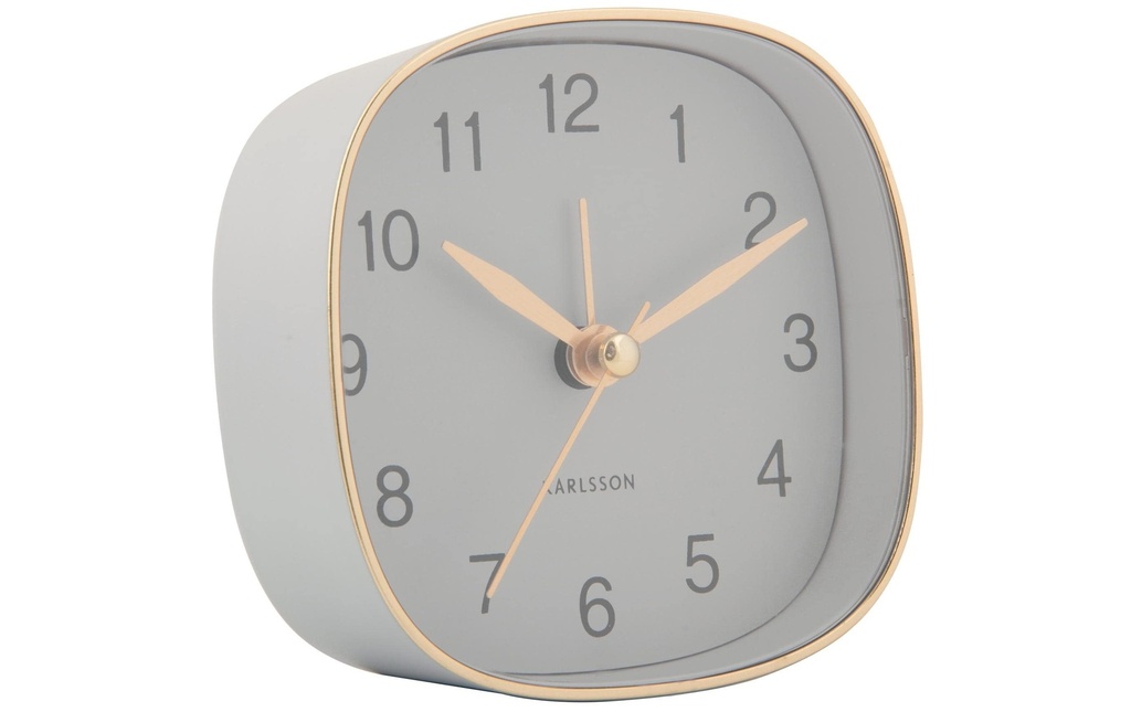 KARLSSON Réveil classique Travel Square Mouse grey