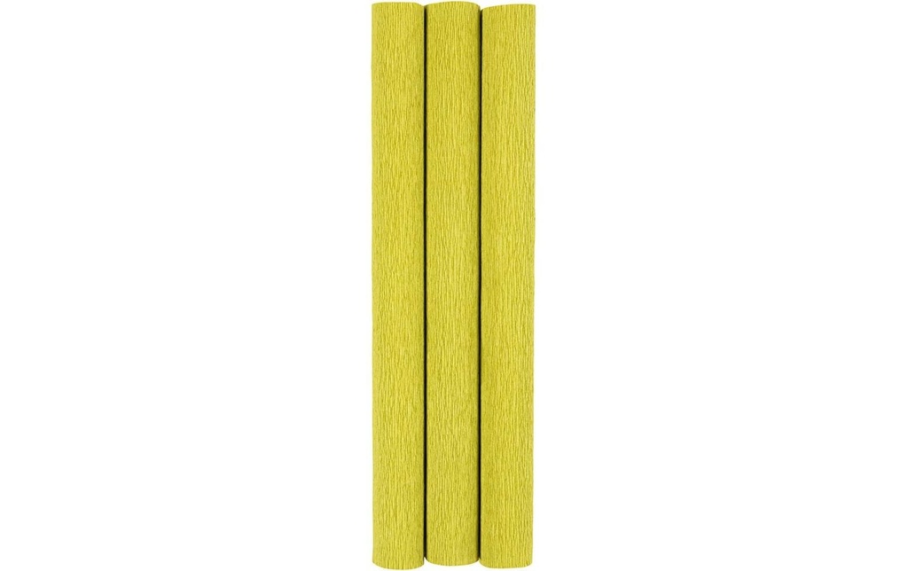 Creativ Company Papier crêpe 25 x 60 cm, 3 rouleaux, vert clair