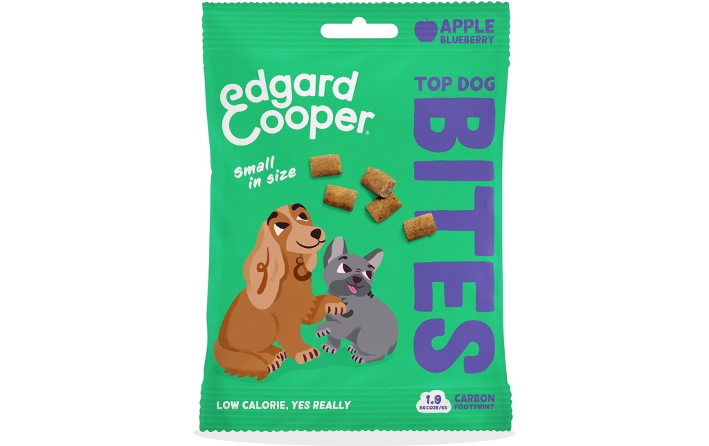 Edgard & Cooper Collation Bites pomme et myrtille Small 50 g