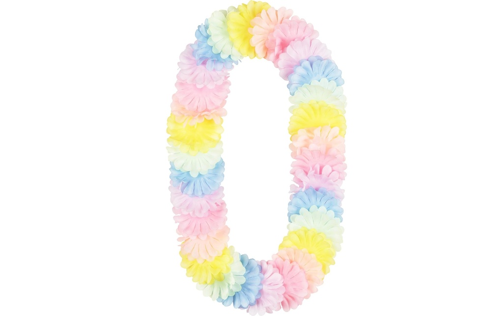 Partydeco Collier Hawaii 120 cm, couleur pastel