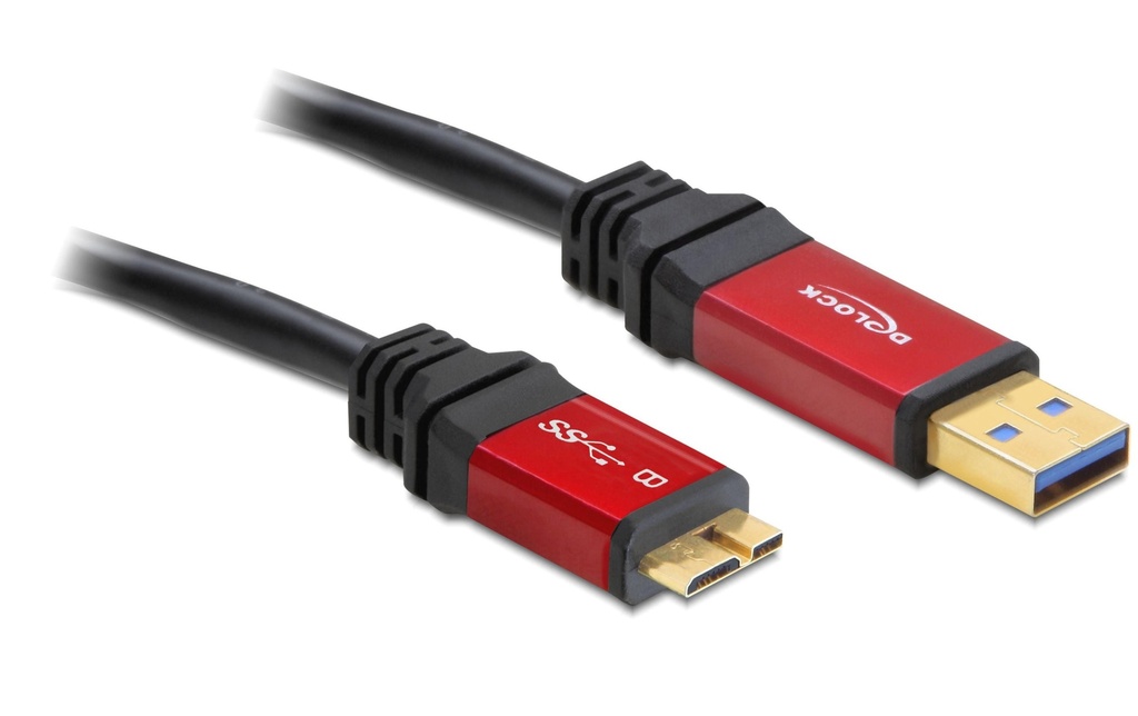 Delock Câble USB 3.0 Premium USB-A - Micro-USB B 5 m