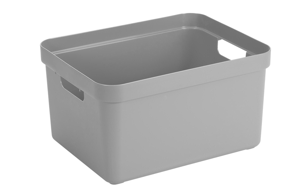 Sigma Home Boîte de rangement 32 l Gris clair