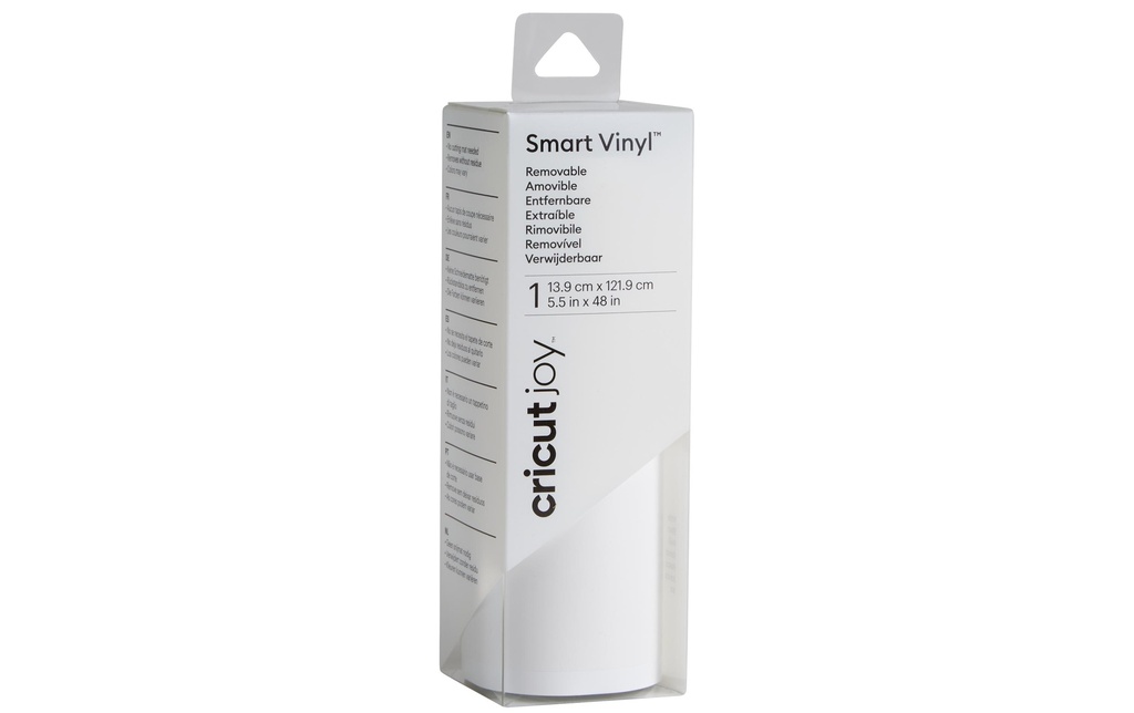 Cricut Film de vinyle Joy 13.9 cm x 121.9 cm  Amovible, blanc