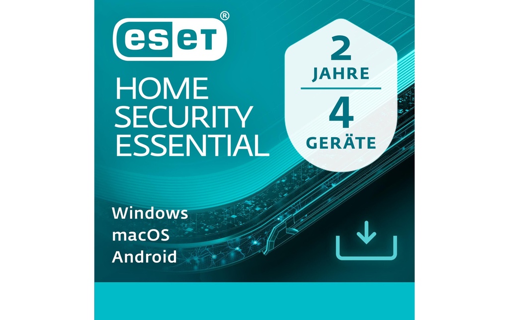ESET HOME Security Essential Version complète, 4 Utilisateurs, 2 ans