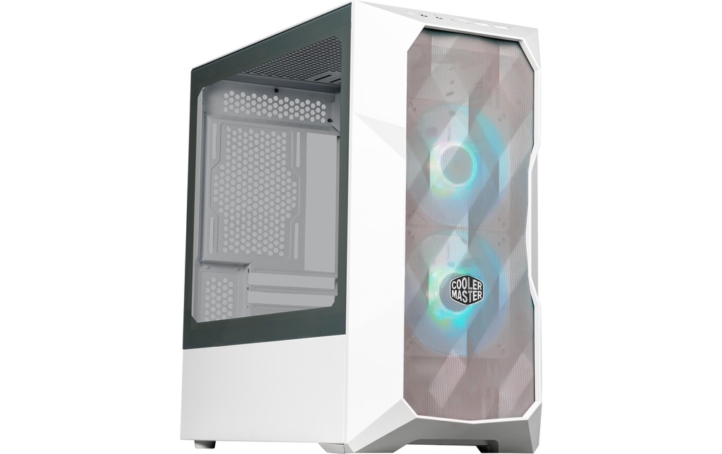 Cooler Master Boîtier d’ordinateur MasterBox TD300 Mesh Blanc