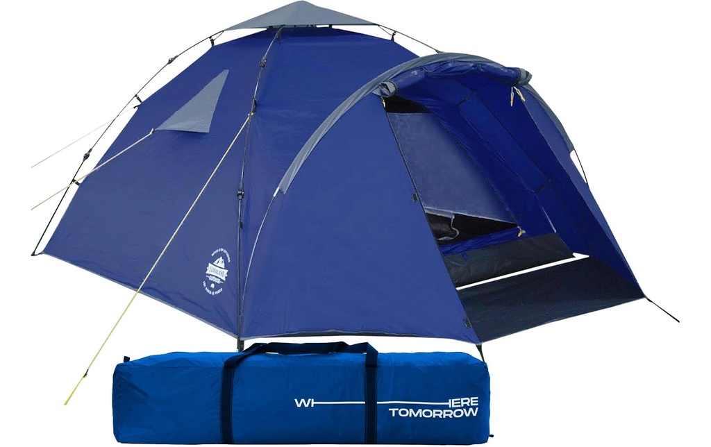 Where tomorrow Tente trois personnes Pop-Up - Bleu