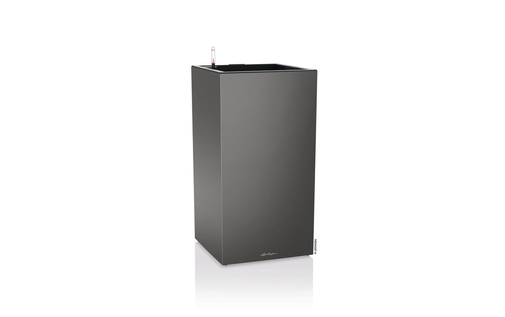 Lechuza Pot de fleur Canto Premium 40 High LED, Anthracite, haute brillance