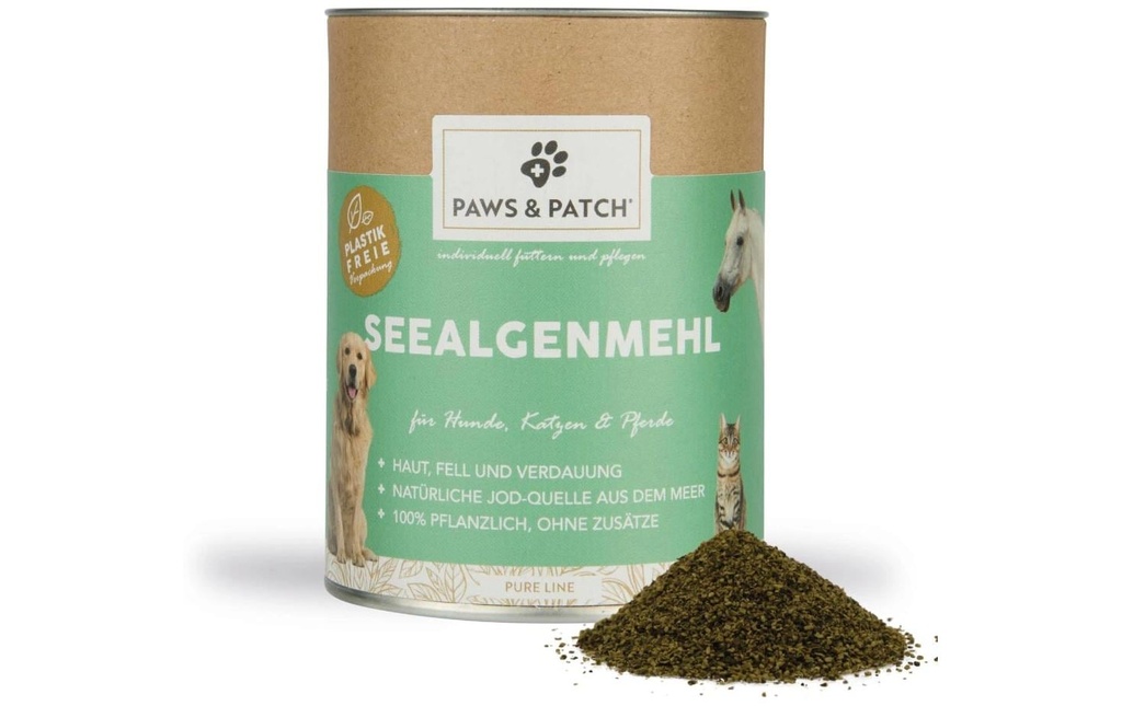 Paws & Patch Supplément alimentaire pour chiens Farine d'algues marines 250 g