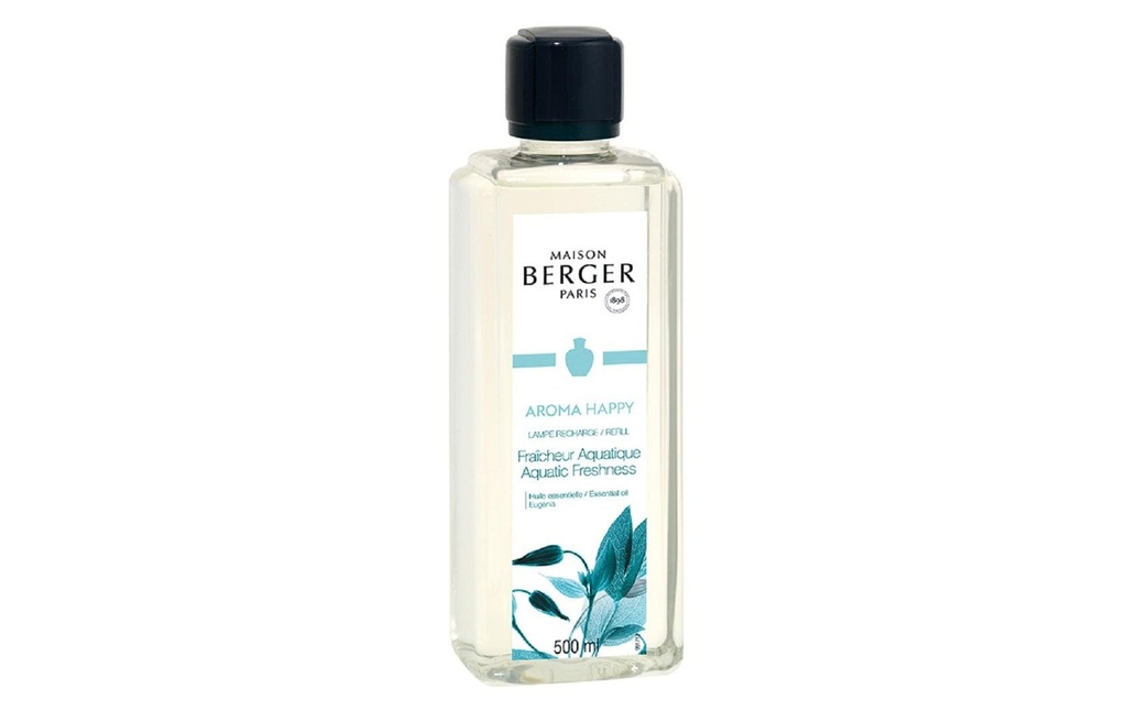 Maison Berger Recharge pour diffuseur de parfum Aroma Happy Fraîcheur Aquatique 500 ml