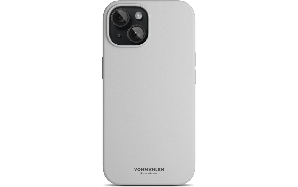 Vonmählen Coque arrière Eco Silicone iPhone 15 Plus Light Gray