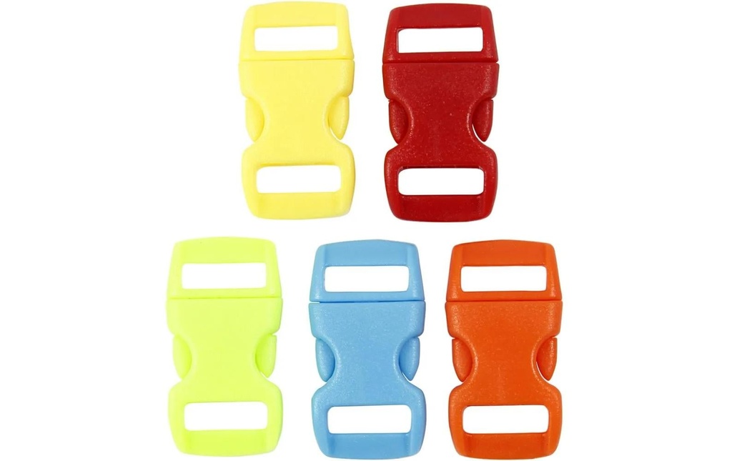 Creativ Company Fermeture à clic 29 mm x 15 mm, taille des trous 3 x11 mm, 100 pièces