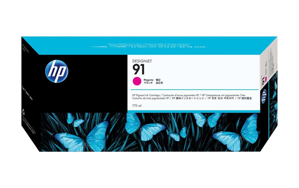 HP Encre Nr. 91 (C9468A) Magenta