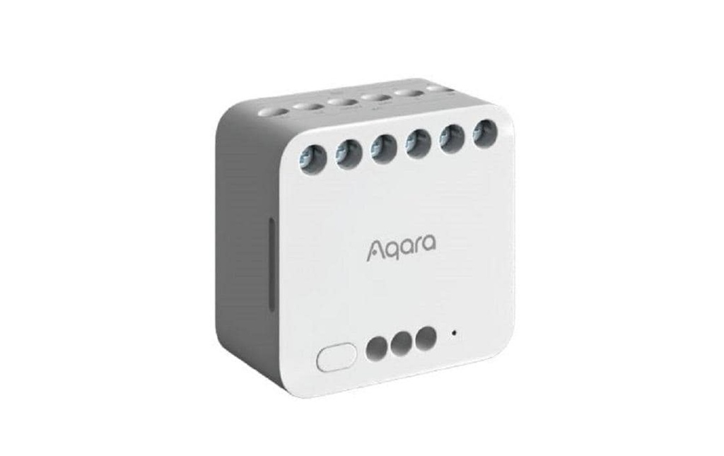 Aqara Module double relais T2 Blanc, 100-250 V, 10A 50/60 Hz