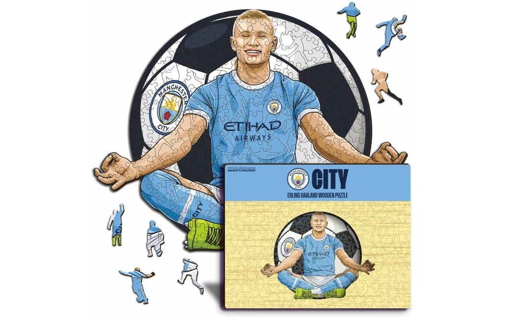 Iconic Puzzle Puzzle en bois Erling Haaland Assis S, 150 pièces