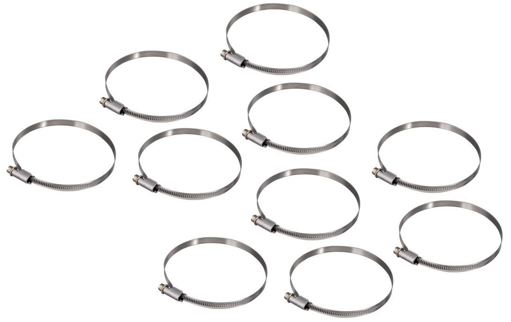 Xavax Collier de serrage pour tuyau 90 - 110 mm, 10 pièces