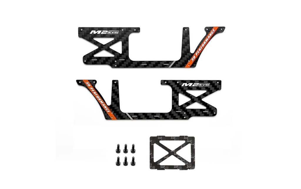 OMPHobby Panneau latéral CFK orange M2 - Evo